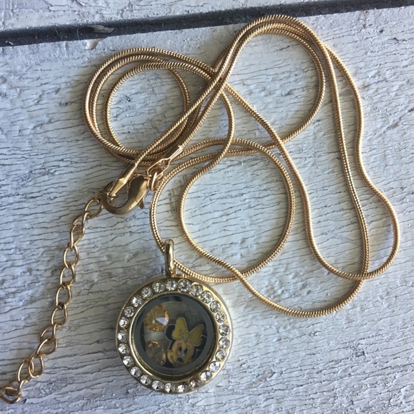 Small Gold plated Mikey Memory Locket - Picture 2 of 3